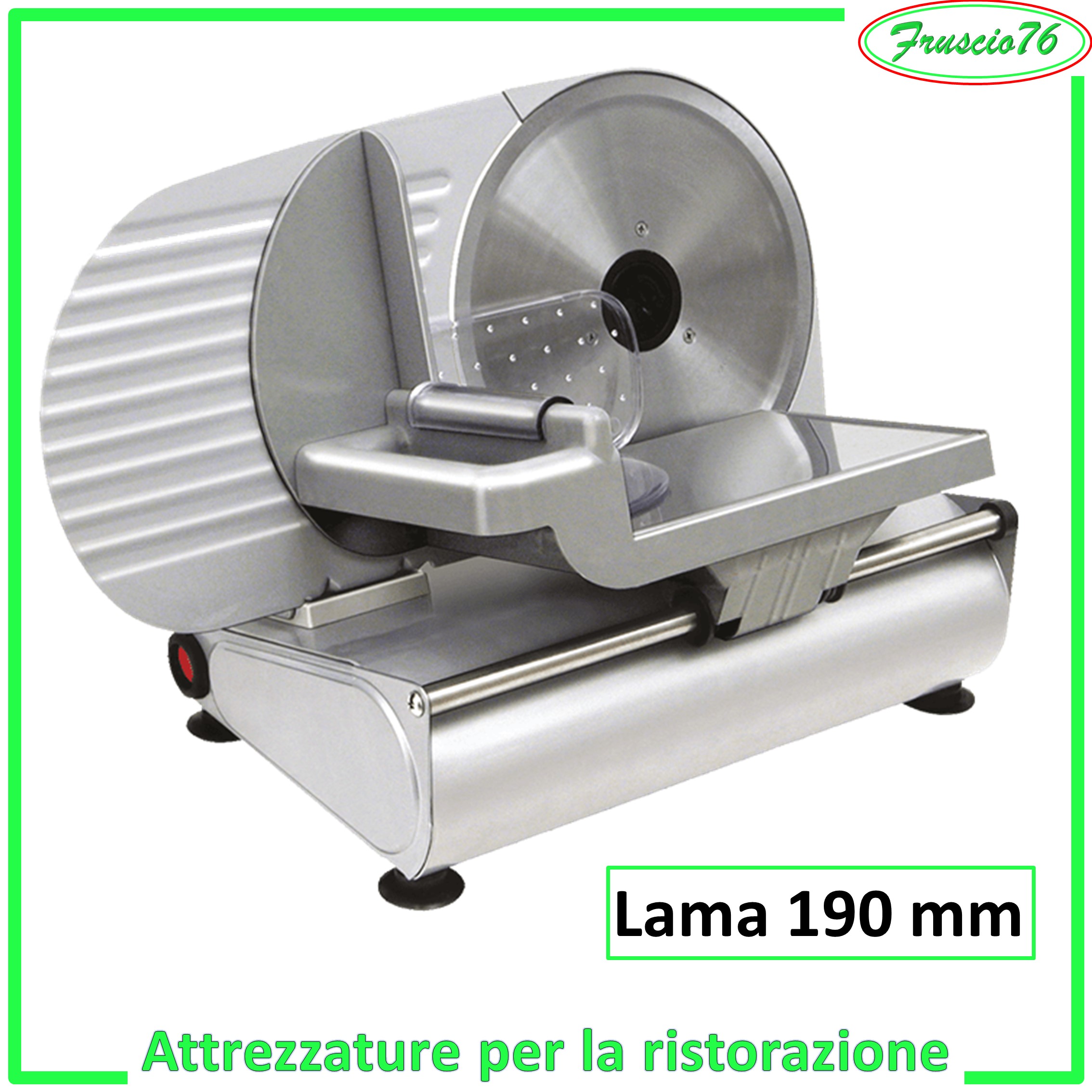 AFFETTATRICE Elettrica RGV AUSONIA 190 Domestica da per casa con Lama in  Acciaio