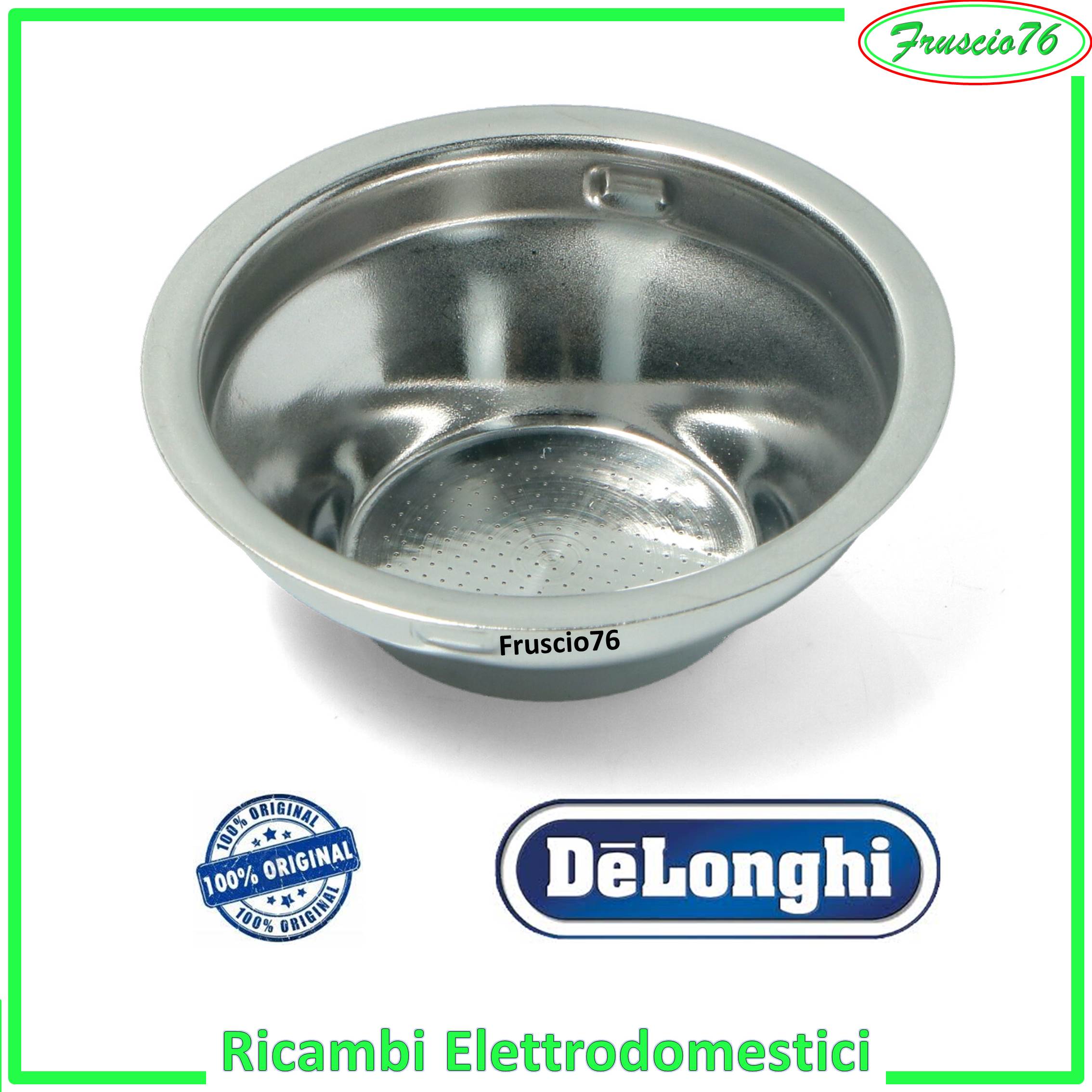 Delonghi filtro crema polver 2 tazze dosi macchina caffè EC190 EC200 EC220 EC221