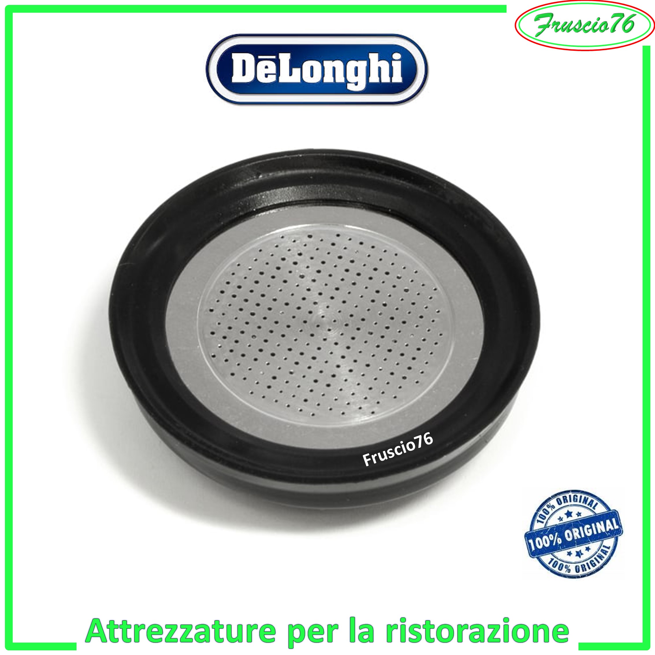 KIT FILTRO MONTACREMA DE LONGHI ORIGINALE PER MACCHINE DA CAFFE EC190 EC200