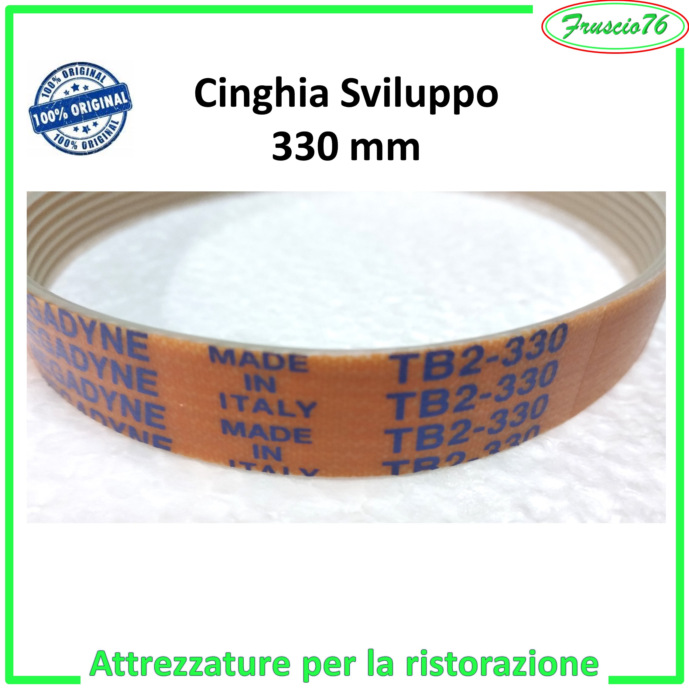 Cinghia Piatta Tb2 16x725 8 Nervature - Foto 4